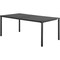 Global Industrial 70 Rectangular Resin Outdoor Dining Table, Black 436984BK - alternate 1